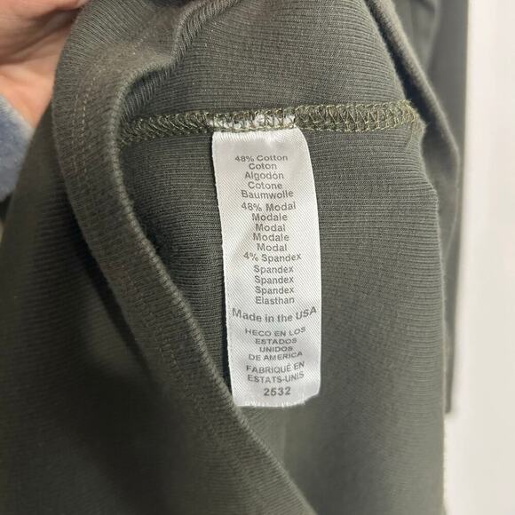 Michael Stars Olive Green Jordan Mini Bodycon Long Sleeve Dress Size Medium - Picture 5 of 7